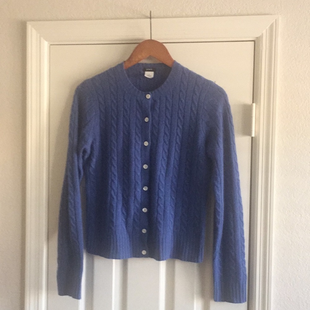 J Crew cable cardigan- worn once